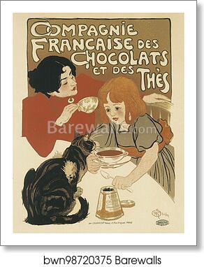 Le "Chocolat de la Compagnie Française" by Théophile Steinlen, Art Print
