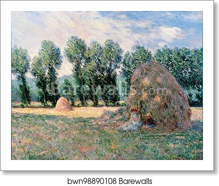Haystacks by Claude Monet, Art Print