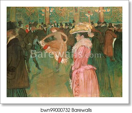 At the Moulin Rouge: The Dance by Henri De Toulouse-Lautrec, Art Print