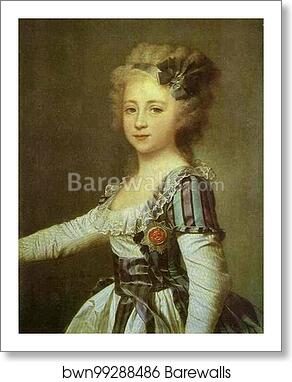 Portrait of Grand Duchess Elena Pavlovna as a Child by Dmitry Levitzky, Art Print