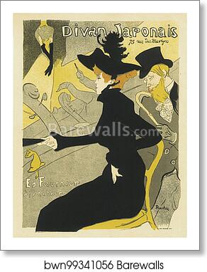 Le concert "Divan Japonais" by Henri De Toulouse-Lautrec, Art Print