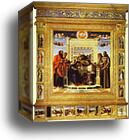 Pesaro Altarpiece. Coronation of the Virgin by Giovanni Bellini, Canvas Print