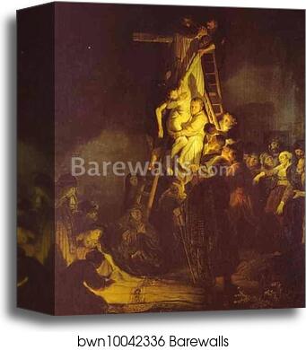 Descent From the Cross by Rembrandt Harmenszoon Van Rijn, Canvas Print