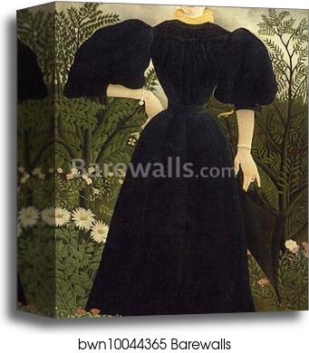 Portrait of Lady by Henri Rousseau, Canvas Print