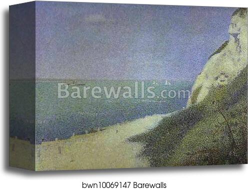 Les Bas-Butin, Honfleur by Georges Seurat, Canvas Print