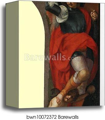 St. John the Evangelist and St. Michael the Archangel. Detail by Jacopo Carrucci, Known As Pontormo, Canvas Print