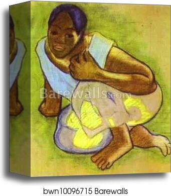 Study for "When Will You Marry?" by Paul Gauguin, Canvas Print Study for "When Will You Marry?" by Paul Gauguin, Canvas Print