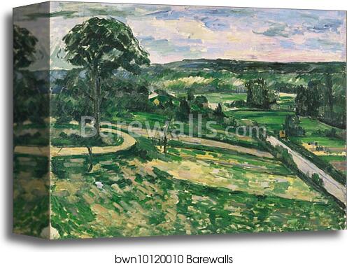 The Tree by the Bend by Paul Cézanne, Canvas Print