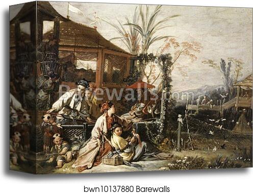 Chinese Hunting by François Boucher, Canvas Print