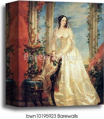 Portrait of Princess Zinaida Yusupova by Christina Robertson, Canvas Print