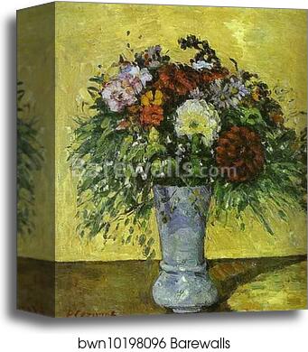 Flowers in a Blue Vase by Paul Cézanne, Canvas Print