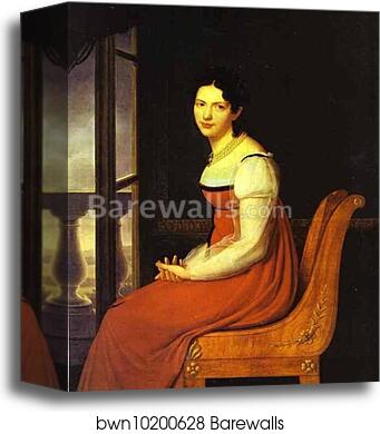 Portrait of Princess V. S. Dolgorukaya by Henri Francois Riesener, Canvas Print