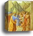 St. Peter Baptizing the Neophytes by Masaccio, Canvas Print