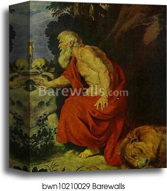 St. Jerome by Sir Anthony Van Dyck, Canvas Print