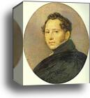 Portrait of the Artist Sylvester Shchedrin by Karl Brulloff, Canvas Print