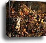 Crucifixion. Detail by Jacopo Robusti, Called Tintoretto, Canvas Print