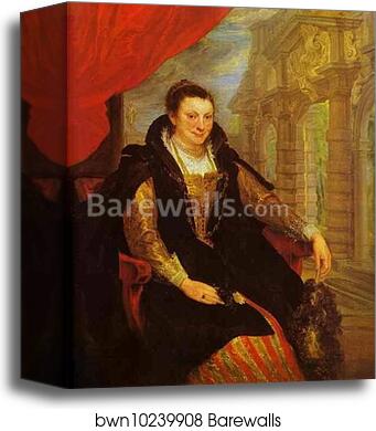 Portrait of Isabella Brant by Sir Anthony Van Dyck, Canvas Print