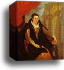 Portrait of Isabella Brant by Sir Anthony Van Dyck, Canvas Print