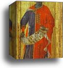 Maestà (front, predella) The Prophet Solomon by Duccio Di Buoninsegna, Canvas Print