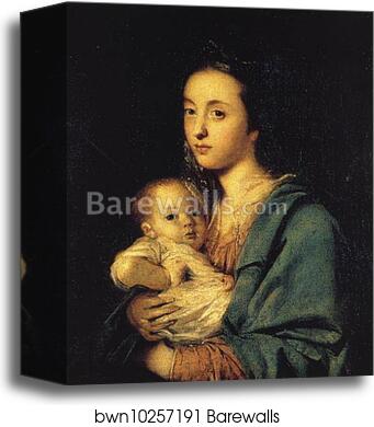Mrs Joseph Martin and Her Son by Sir Joshua Reynolds, Canvas Print