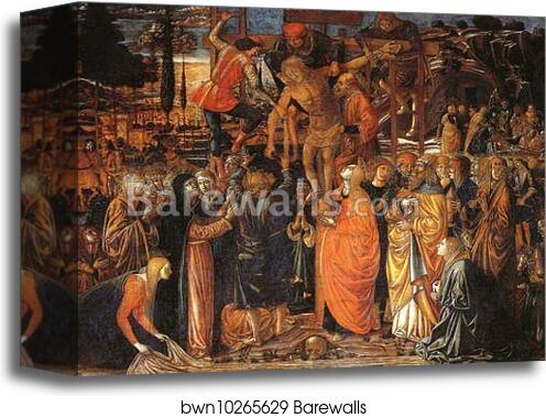 Descent from the Cross by Benozzo Gozzoli, Canvas Print