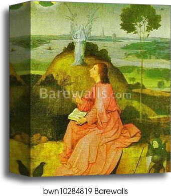 St. John the Evangelist on Patmos by Hieronymus Bosch, Canvas Print