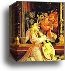 Concert of Angels. Detail by Matthias Grünewald, Canvas Print