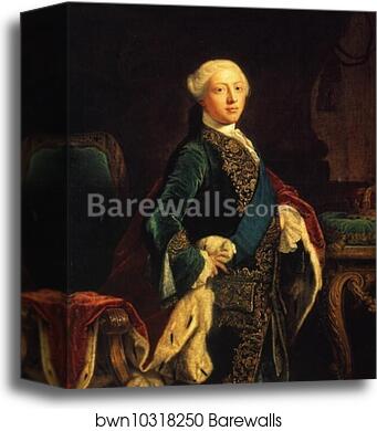 George III by Sir Joshua Reynolds, Canvas Print