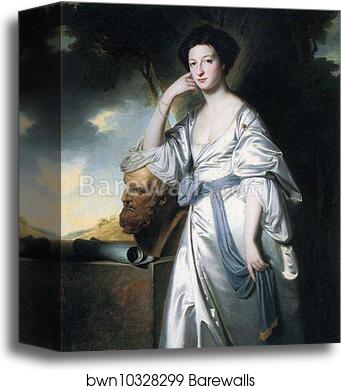 Elizabeth, Lady Blunt by George Romney, Canvas Print