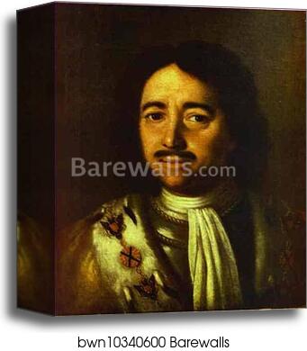 Portrait of Peter the Great by Aleksey Antropov, Canvas Print
