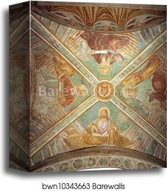 Tabernacle of the Madonna delle Tosse: Four Evangelists by Benozzo Gozzoli, Canvas Print