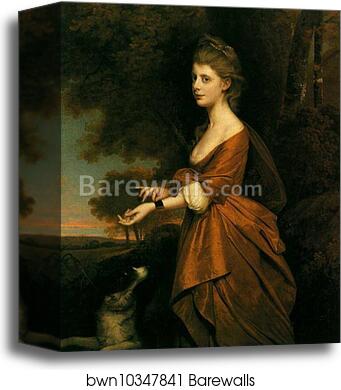 Portrait of a Girl in a Tawny-Colored Dress by Joseph Wright Of Derby, Canvas Print Portrait of a Girl in a Tawny-Colored Dress by Joseph Wright Of Derby, Canvas Print