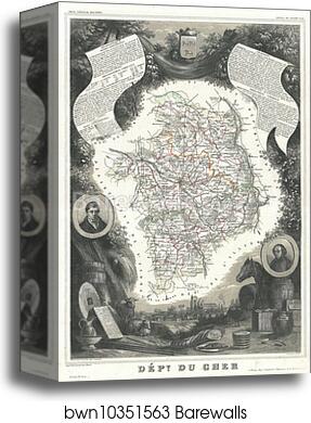 Dept. du Cher by Victor Jules Levasseur, Canvas Print