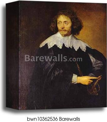 Portrait of Sir Thomas Chaloner by Sir Anthony Van Dyck, Canvas Print