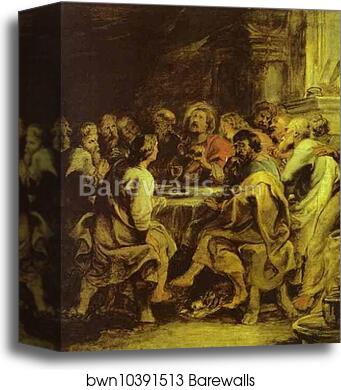 The Last Supper by Peter Paul Rubens, Canvas Print