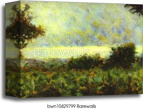 Landscape by Georges Seurat, Canvas Print
