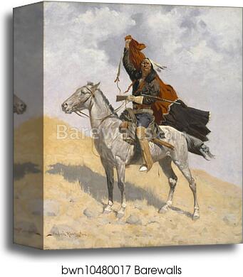 The Blanket Signal by Frederic Remington, Canvas Print