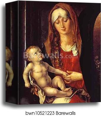 Virgin and Child before an Archway by Albrecht Dürer, Canvas Print