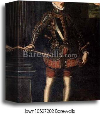 Portrait of Don Sebastian of Portugal by Sofonisba Anguissola, Canvas Print