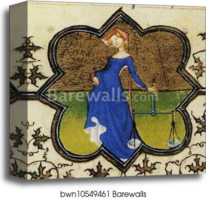 The Belles Heures of Jean de France, Duke de Berry. September. Detail by Limbourg Brothers, Canvas Print The Belles Heures of Jean de France, Duke de Berry. September. Detail by Limbourg Brothers, Canvas Print