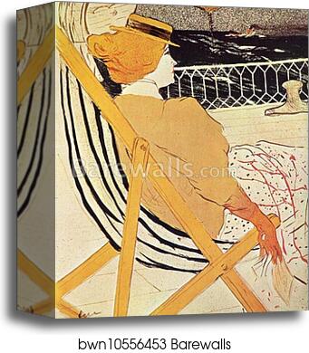 The Unknown Lady Passenger of Cabin 54 on "Le Chili" by Henri De Toulouse-Lautrec, Canvas Print The Unknown Lady Passenger of Cabin 54 on "Le Chili" by Henri De Toulouse-Lautrec, Canvas Print