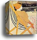 The Unknown Lady Passenger of Cabin 54 on "Le Chili" by Henri De Toulouse-Lautrec, Canvas Print