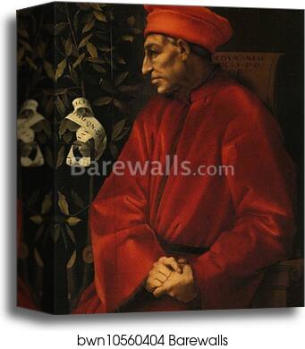 Portrait of Cosimo de' Medici Il Vecchio by Jacopo Carrucci, Known As Pontormo, Canvas Print