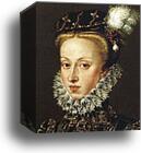 Portrait of Queen Anne of Austria. Detail by Sofonisba Anguissola, Canvas Print