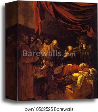 Death of the Virgin by Caravaggio, Canvas Print