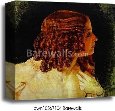 Head of John the Evangelist by Alexander Ivanov, Canvas Print