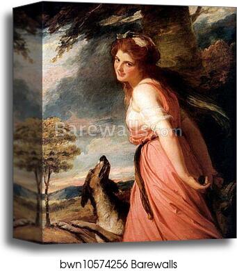 Emma Hamilton as a Bacchante by George Romney, Canvas Print