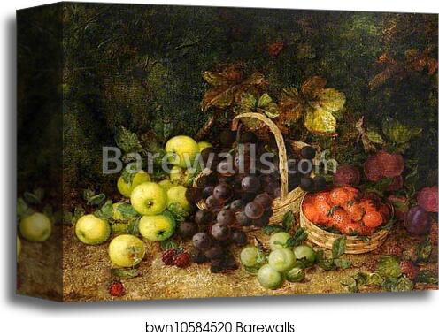 Still Life of Various Fruit by George Clare, Canvas Print