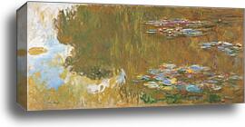 The Water Lily Pond, c. 1917-19 by Claude Monet, Canvas Print