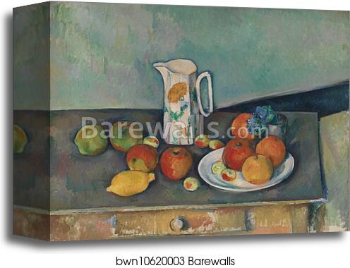 Still life by Paul Cézanne, Canvas Print